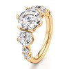 Thumbnail Image 4 of J'Lure Hexagon Step-Cut Lab-Grown Diamond Engagement Ring 4-3/4 ct tw 18K Yellow Gold