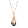 Thumbnail Image 1 of Le Vian Diamond Teardrop Necklace 3/4 ct tw 14K Strawberry Gold 19"