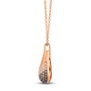 Thumbnail Image 2 of Le Vian Diamond Teardrop Necklace 3/4 ct tw 14K Strawberry Gold 19"