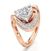 Thumbnail Image 4 of J'Lure Heart Brilliant-Cut Lab-Grown Diamond Engagement Ring 2 ct tw 18K Rose Gold