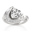 Thumbnail Image 1 of J'Lure Trillion Curved Brilliant-Cut Lab-Grown Diamond Engagement Ring 3 ct tw 18K White Gold