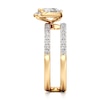 Thumbnail Image 3 of J'Lure Moval Old-Cut Lab-Grown Diamond Spiral Engagement Ring 1-3/8 ct tw 18K Yellow Gold