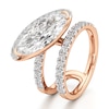 Thumbnail Image 4 of J'Lure Moval Old-Cut Lab-Grown Diamond Spiral Engagement Ring 3-7/8 ct tw 18K Rose Gold