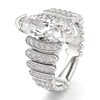Thumbnail Image 4 of J'Lure Moval Old-Cut Lab-Created Diamond Engagement Ring 3-5/8 ct tw 18K White Gold