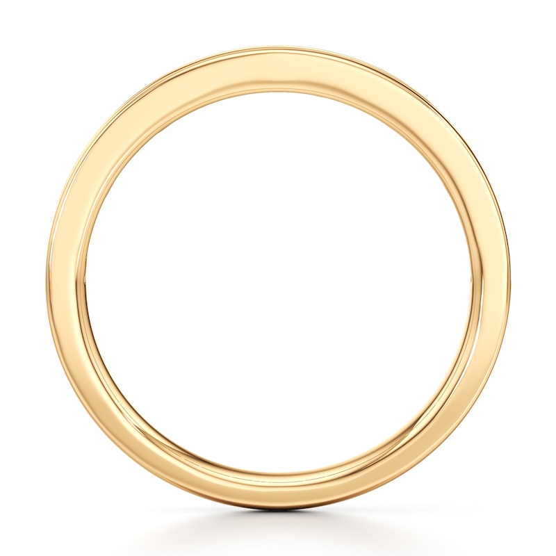 Main Image 2 of J'Lure Baguette & Round-Cut Lab-Grown Diamond Wedding Band 1/3 ct tw 18K Yellow Gold