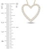 Thumbnail Image 4 of Lab-Grown Diamond Graduated Open-Heart Necklace 1 ct tw 14K Yellow Gold 18"