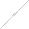Thumbnail Image 5 of Round-Cut Natural Emerald & Diamond Pendant Necklace 1/20 ct tw 14K White Gold 18"