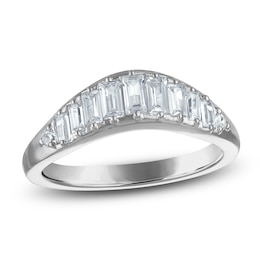 Vera Wang VOW Baguette & Round-Cut Lab-Grown Diamond Wedding Band 5/8 ct tw 14K White Gold