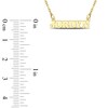 Thumbnail Image 4 of Block Name Necklace 10K Yellow Gold 18"