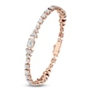 Thumbnail Image 2 of J'Lure Imperial-Emerald Step-Cut & Multi-Shape Lab-Grown Diamond Bracelet 8-7/8 ct tw 14K Rose Gold 7"