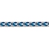 Thumbnail Image 2 of Oval-Cut Natural Swiss Blue Topaz Line Bracelet Sterling Silver 7.25"