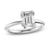 Thumbnail Image 1 of Certified Emerald-Cut Diamond Solitaire Engagement Ring 2 ct tw 14K White Gold (I1/I)