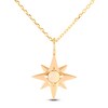 Thumbnail Image 1 of Natural Opal Star Necklace 10K Yellow Gold 18"