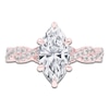 Thumbnail Image 3 of Marquise-Cut Lab-Grown Diamond Twist Shank Engagement Ring 2-1/3 ct tw 14K Rose Gold