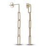 Thumbnail Image 2 of Italia D'Oro Paperclip Drop Earrings 14K Yellow Gold