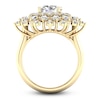 Thumbnail Image 3 of Lab-Grown Diamond Dahlia Flower Fashion Ring 4 ct tw 14K Yellow Gold
