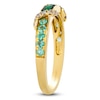 Thumbnail Image 2 of Le Vian Emerald Ombré Wrapped Ring 1/10 ct tw Diamonds 14K Honey Gold