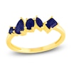 Thumbnail Image 1 of Multi-Shape Natural Blue Sapphire Ring 10K Yellow Gold