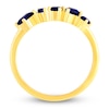 Thumbnail Image 4 of Multi-Shape Natural Blue Sapphire Ring 10K Yellow Gold