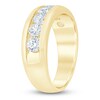Thumbnail Image 2 of Men's Lab-Grown Diamond Seven-Stone Band 2 ct tw 14K Yellow Gold