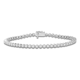 Men's Diamond Tennis Bracelet 1 ct tw Sterling Silver 8.5"