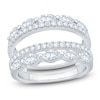 Thumbnail Image 1 of Marquise-Cut & Round Lab-Grown Diamond Enhancer Ring 1-1/2 ct tw 14K White Gold