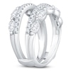 Thumbnail Image 2 of Marquise-Cut & Round Lab-Grown Diamond Enhancer Ring 1-1/2 ct tw 14K White Gold