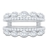 Thumbnail Image 3 of Marquise-Cut & Round Lab-Grown Diamond Enhancer Ring 1-1/2 ct tw 14K White Gold