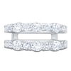 Thumbnail Image 3 of Oval & Round-Cut Lab-Grown Diamond Enhancer Ring 2 ct tw 14K White Gold