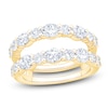 Thumbnail Image 1 of Oval & Round-Cut Lab-Grown Diamond Enhancer Ring 2 ct tw 14K Yellow Gold