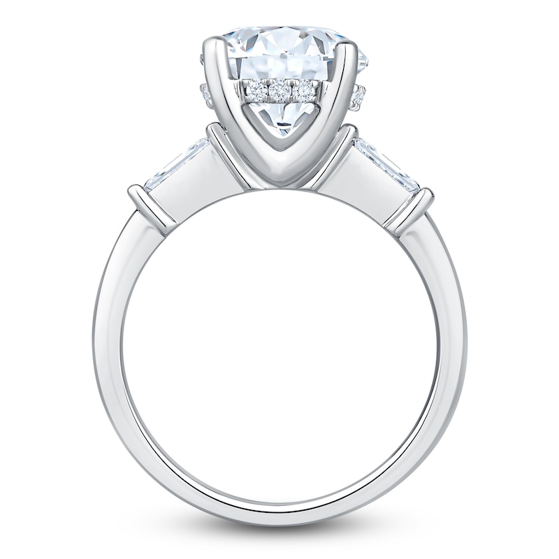 Main Image 2 of Round-Cut Lab-Grown Diamond Engagement Ring 3-1/3 ct tw 14K White Gold