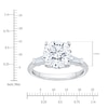 Thumbnail Image 4 of Round-Cut Lab-Grown Diamond Engagement Ring 3-1/3 ct tw 14K White Gold