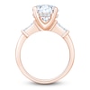 Thumbnail Image 2 of Round-Cut Lab-Grown Diamond Engagement Ring 3-1/3 ct tw 14K Rose Gold