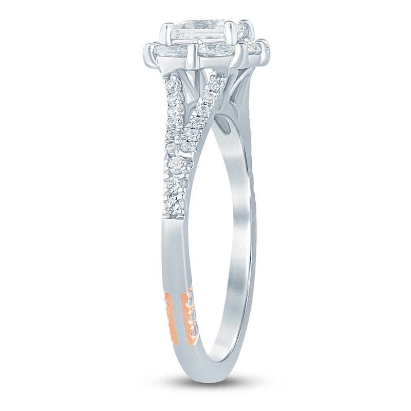 Main Image 2 of Pnina Tornai Princess-Cut Diamond Halo Engagement Ring 7/8 ct tw 14K White Gold