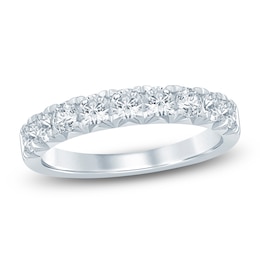 Diamond Anniversary Ring 1 ct tw Round 14K White Gold