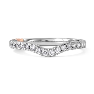 Pnina Tornai Diamond Contour Wedding Band 1/3 ct tw Round 14K White Gold