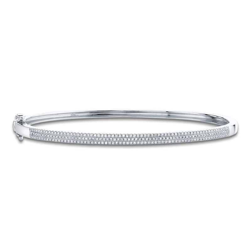 Main Image 1 of Shy Creation Diamond Bangle Bracelet 1/2 ct tw 14K White Gold SC55002255ZM
