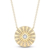 Thumbnail Image 1 of Shy Creation Diamond Disc Necklace 1/5 ct tw 14K Yellow Gold 18" SC55024284