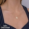 Thumbnail Image 4 of Shy Creation Diamond Disc Necklace 1/5 ct tw 14K Yellow Gold 18" SC55024284