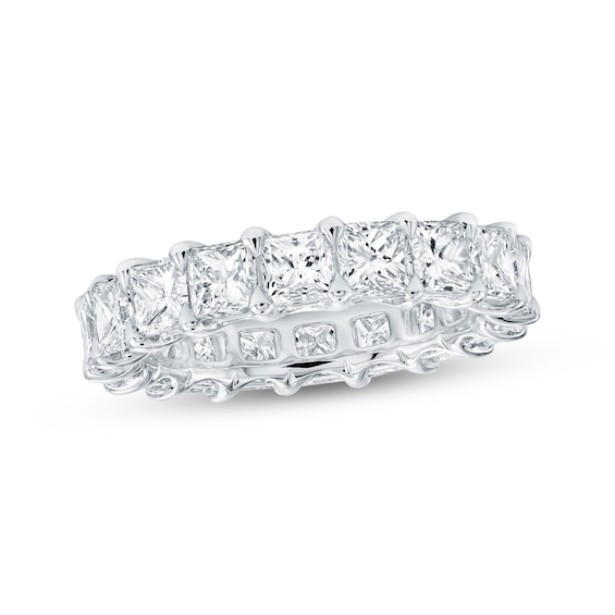 Princess-Cut Lab-Grown Diamond Eternity Band 4-7/8 to 6-1/3 ct tw Platinum