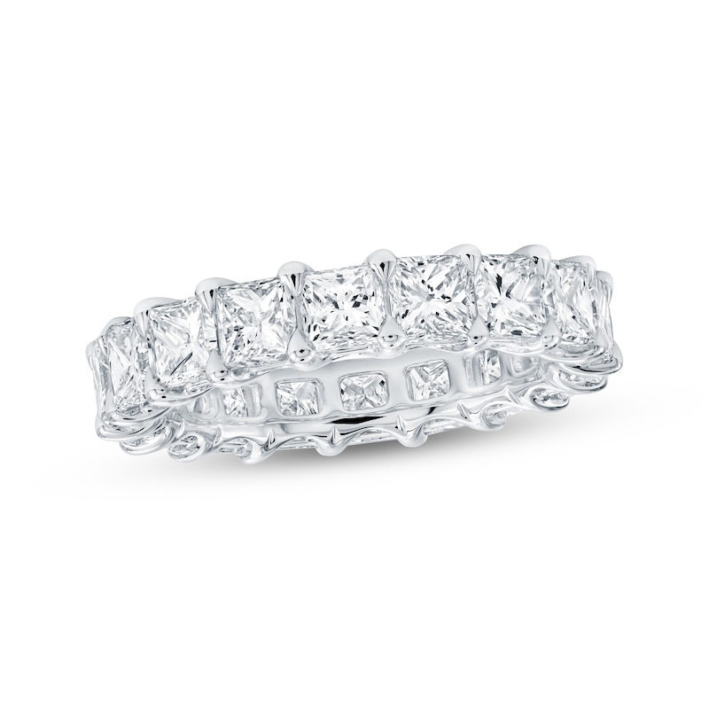 Main Image 1 of Princess-Cut Lab-Grown Diamond Eternity Band 4-7/8 to 6-1/3 ct tw Platinum