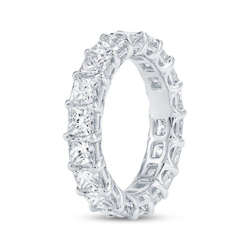 Main Image 2 of Princess-Cut Lab-Grown Diamond Eternity Band 4-7/8 to 6-1/3 ct tw Platinum