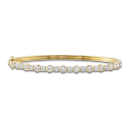 Shy Creation Diamond Bangle Bracelet 1-7/8 ct tw 14K Yellow Gold SC55023878ZS