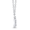 Thumbnail Image 2 of Shy Creation Diamond Accent Initial "Q" Necklace 14K White Gold 18" SC55007903-Q