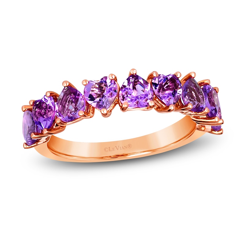 Main Image 1 of Le Vian Natural Amethyst Ring 14K Strawberry Gold