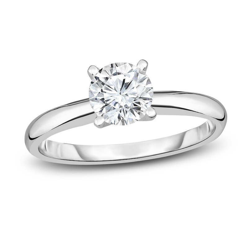 Main Image 1 of Diamond Solitaire Engagement Ring 1/3 ct tw Round 14K White Gold (I2/I)