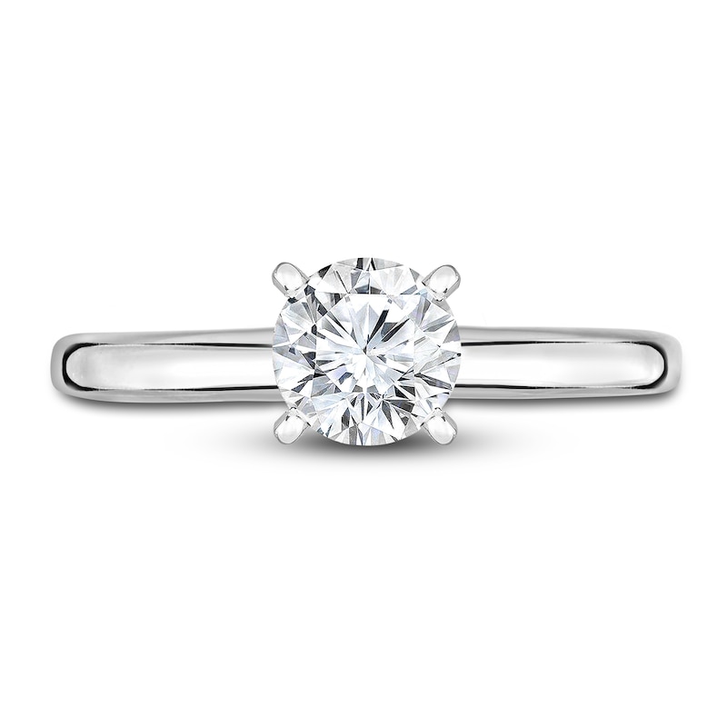 Main Image 3 of Diamond Solitaire Engagement Ring 1/3 ct tw Round 14K White Gold (I2/I)