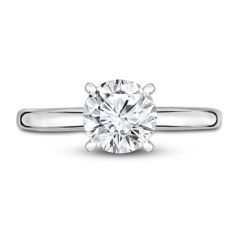 Main Image 3 of Diamond Solitaire Engagement Ring 3/4 ct tw Round 14K White Gold (I2/I)