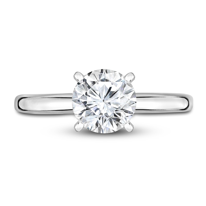 Diamond Solitaire Engagement Ring 3/4 ct tw Round 14K White Gold (I2/I)