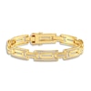 Thumbnail Image 1 of Men's Diamond Bracelet 1 ct tw Round 14K Yellow Gold 8.5"